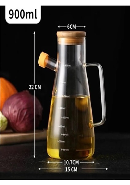 Bambu Kapaklı Vakumlu Borosilikat 3'lü Set Cam Yağlık Sirkelik Bambu Altlık modelleri