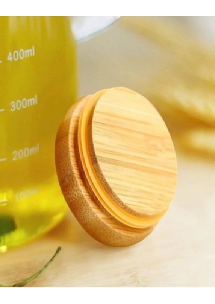 Bambu Kapaklı Vakumlu Borosilikat 3'lü Set Cam Yağlık Sirkelik Bambu Altlık fırsatları