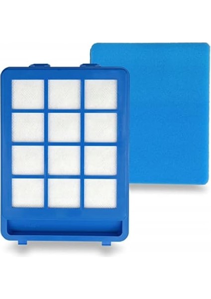 Filtre Süper 3'lü Set (Ön Filtre+Arka Filtre ve Süngeri) Philips Marathon Ultimate Fc 9923 Süpürge ile Uyumlu