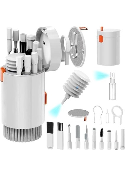20'si 1 Arada Temizleme Seti, Klavye Temizleme Fırçası, Airpods Için Kulaklık Temizleme Seti, Dizüstü Bilgisayar MacBook Için, Klavye, Kamera ve Cep Telefonlarınız Için Temizleme Kiti