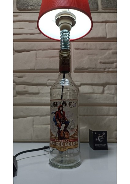 Tasarım Enteresan Salon Şişe Masa Abajur Lamba