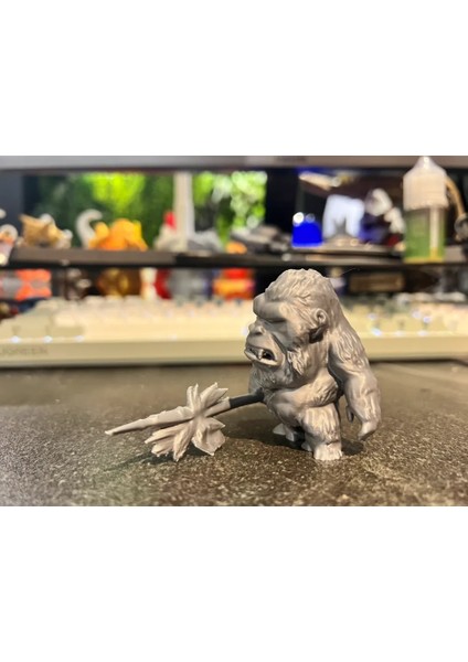 2'li Minyatür Tatlı King Kong Anahtarlık
