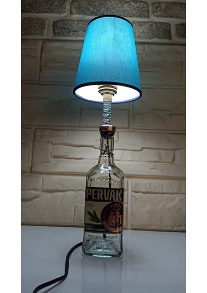 Tasarım Enteresan Salon Şişe Masa Abajur Lamba