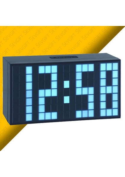 Tfa 98.1082.02 "time Block" LED Işıklı Çalar Saat