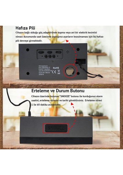 Tfa 98.1082.02 "time Block" LED Işıklı Çalar Saat fırsatları