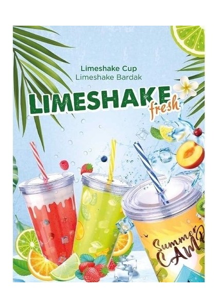 Cool Lime Bardağı - Limeshake Bardak 600 ml