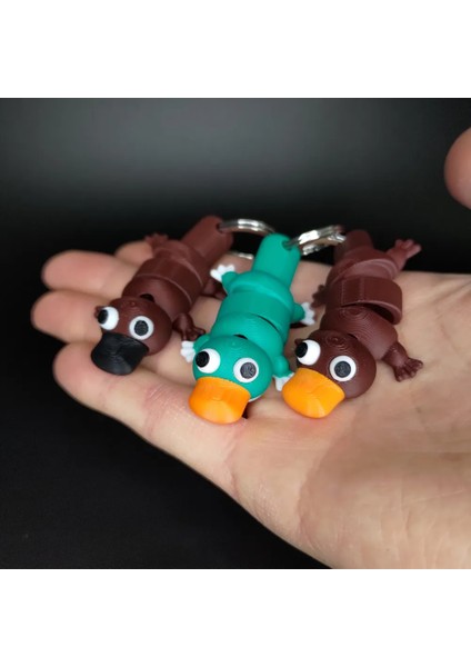 3'lü Fidget Hareketli Ornitorenk Anahrtarlık