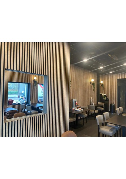 Akustik Ahşap Duvar Paneli - Safir Meşe - 60 x 120 cm fırsatları