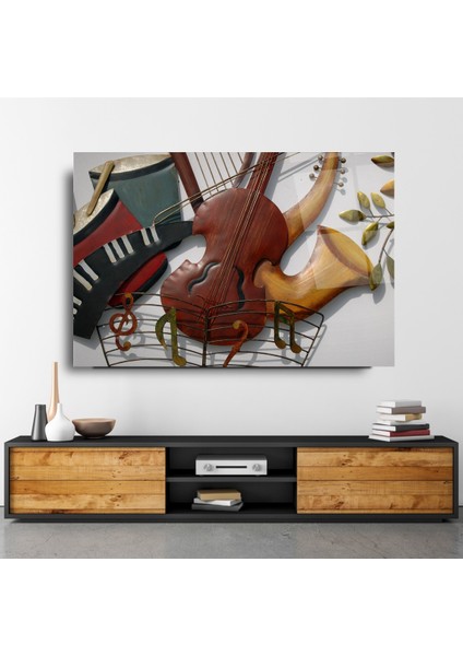 Müzik Enstrümanları Cam Tablo | Hediyelik, Dekoratif, Ofis, Mutfak fırsatları
