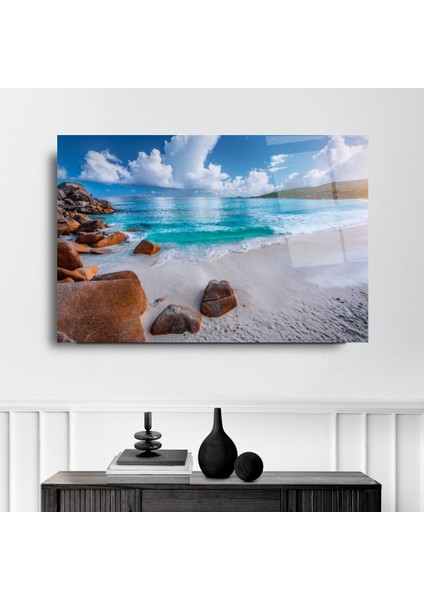Sahil Cam Tablo | Hediyelik, Dekoratif, Ofis, Mutfak fırsatları