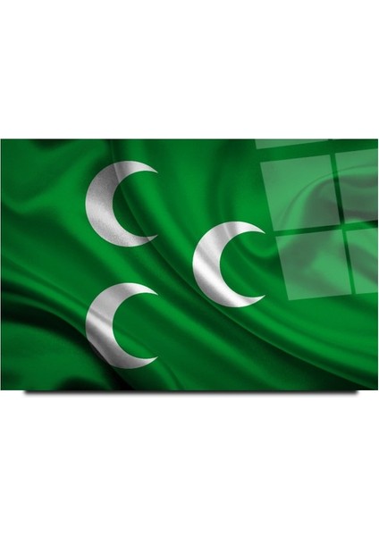 Osmanlı Bayrağı Cam Tablo | Hediyelik, Dekoratif, Ofis, Mutfak modelleri