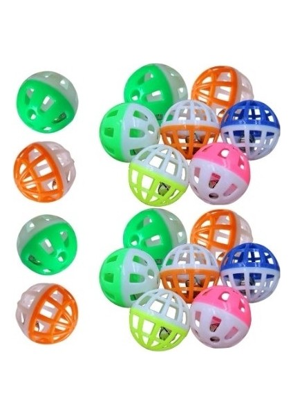 10 Adet Çıngıraklı Evcil Hayvan Oyun Topu fırsatları