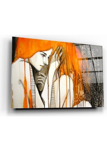 Kadın Cam Tablo | Hediyelik, Dekoratif, Ofis, Mutfak