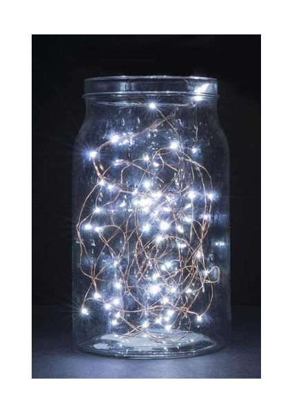 Peri LED Işık 5 Metre Beyaz Dekor Lambası 50 Ledli