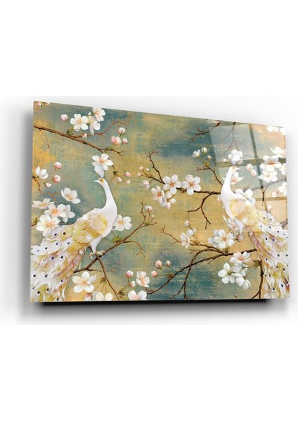 Çiçek Cam Tablo | Hediyelik, Dekoratif, Ofis, Mutfak