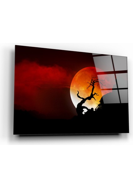 Ay Manzarası Cam Tablo | Hediyelik, Dekoratif, Ofis, Mutfak