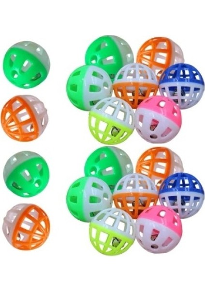 10 Adet Çıngıraklı Evcil Hayvan Oyun Topu modelleri