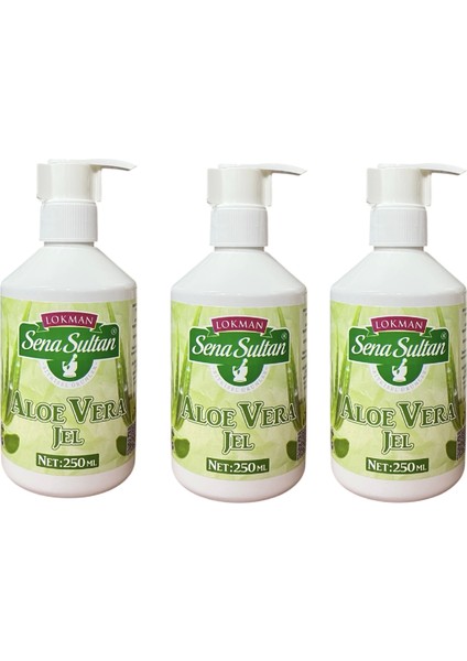 3 Adet Aloe Vera Jel 250 ml