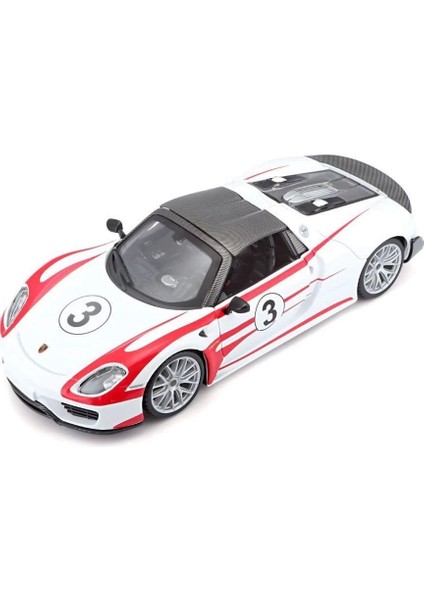 28009 Burago Porsche 918 Spyder 1:24 Model Araba -Sunman