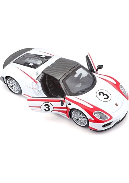28009 Burago Porsche 918 Spyder 1:24 Model Araba -Sunman