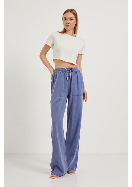 Bisiklet Yaka Crop Soft T-Shirt fiyatları