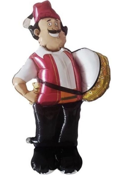 Ramazan Davulcusu Şekilli Ayaklı Folyo Balon 1 Adet