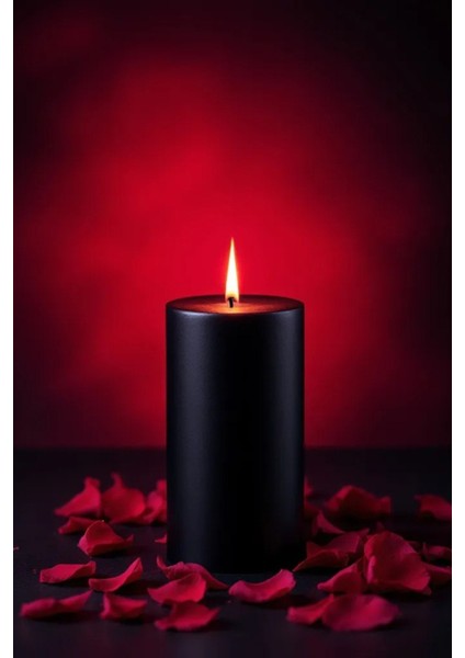 Scented Candleel Işçiliği Hand Made Kütük Silindir Mum Siyah Renk 5 cm Genişlik 25 cm Uzunluk Lavanta Kokulu indirimleri