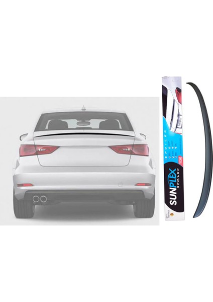 Audi A3 2013-2019 Sd Bagaj Üstü Spoyler, Spoiler, Çıta Parlak Siyah Piano Black