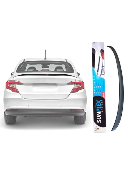 Fiat Egea 2015-2024 Bagaj Üstü Spoyler, Spoiler, Çıta Parlak Siyah Piano Black