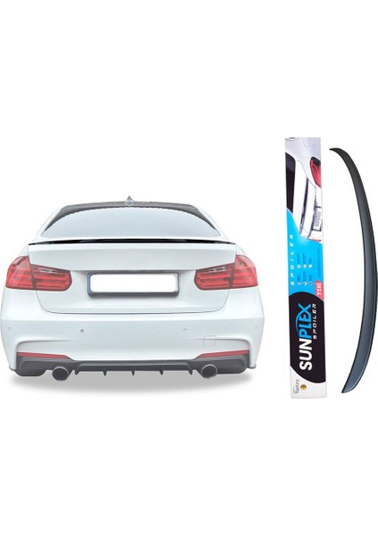 Bmw 3 F30 2012-2018 Bagaj Üstü Spoyler, Spoiler, Çıta Parlak Siyah Piano Black