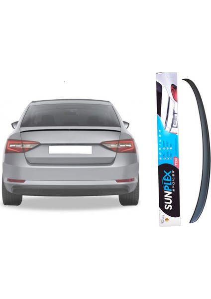 Skoda Superb 2015-2019 Bagaj Üstü Spoyler, Spoiler, Çıta Parlak Siyah Piano Black