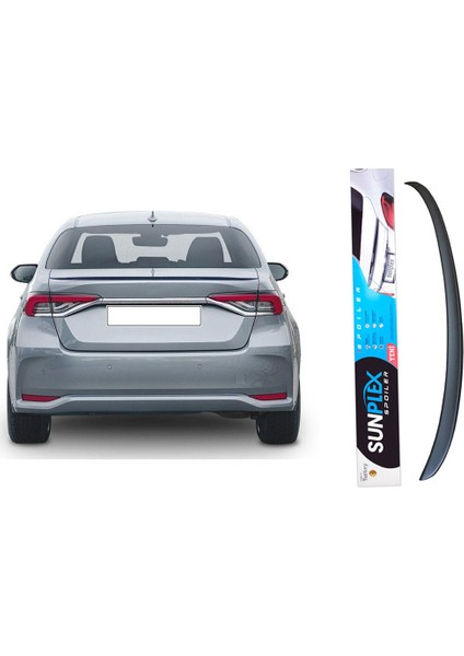 Toyota Corolla 2019-2024 Bagaj Üstü Spoyler, Spoiler, Çıta Parlak Siyah Piano Black
