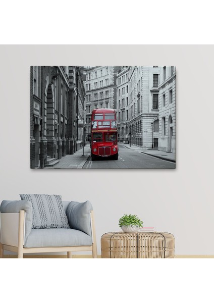 Londra Kırmızı Otobüs TABLOSU-6622 fiyatları