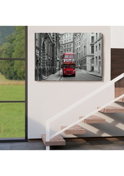 Londra Kırmızı Otobüs TABLOSU-6622 indirimleri