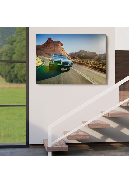 Çölde Eski Araba Dekoratif Kanvas Duvar TABLOSU-3516 indirimleri