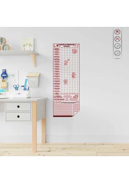 Statik Kağıt Davranış ve Sorumluluk Çizelgesi 36 cm x 100 cm 11