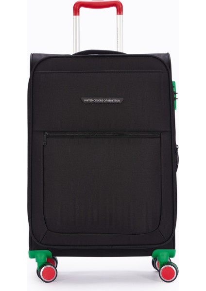 Benetton 2800 Orta Boy Ultra Light Hafif Lüx Kumaş Tekerlekli Valiz modelleri
