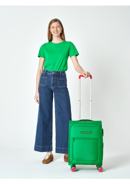 Benetton 2800 3'lü Set Ultra Light Hafif Lüx Kumaş Tekerlekli Valiz fırsatları