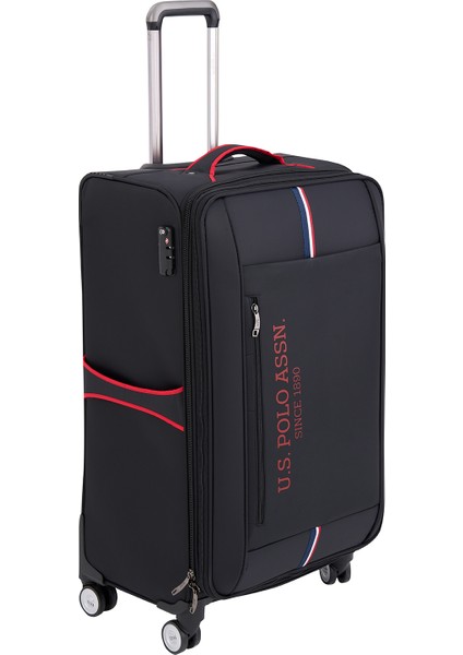 Us Polo Assn 24028-24029-24030 Orta Boy Ultra Light Hafif Lüx Kumaş Tekerlekli Valiz