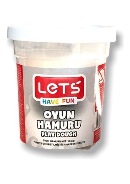 Lets Oyun Hamuru 115GR Beyaz - 4 Adet