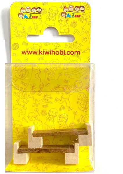 Maket Ölçekli Düz Bank Çift 4cm - 2 Paket