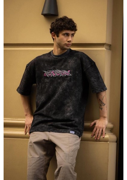 Yıkamalı Oversize Unisex T-Shirt