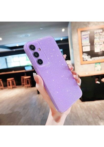 Samsung Galaxy A15 Uyumlu Kılıf Kamera Korumalı Parlak Işıltılı Simli Yıldızlı Renkli Slikon Kapak modelleri
