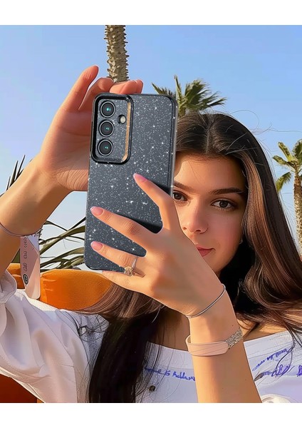 Samsung Galaxy A14 Uyumlu Kılıf Kamera Korumalı Parlak Işıltılı Simli Yıldızlı Renkli Slikon Kapak fırsatları