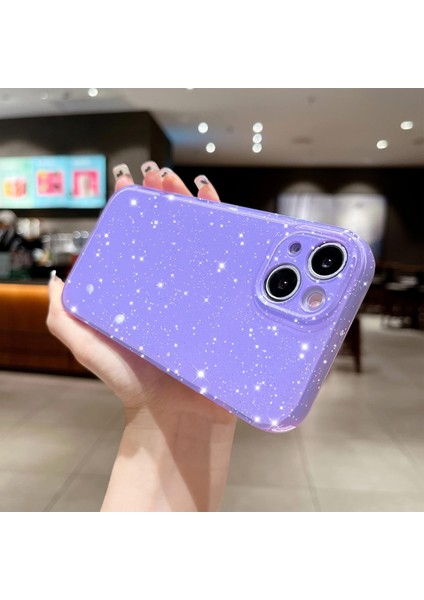 Iphone 15 Plus Uyumlu Kılıf Kamera Korumalı Parlak Işıltılı Simli Yıldızlı Renkli Slikon Kapak fırsatları