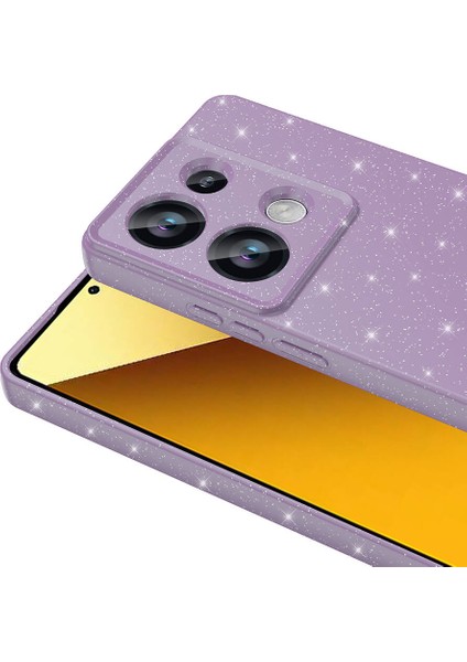 Xiaomi Redmi Note 13 Pro 4g Için Kılıf Kamera Korumalı Parlak Işıltılı Simli Yıldızlı Slikon Kapak fiyatları