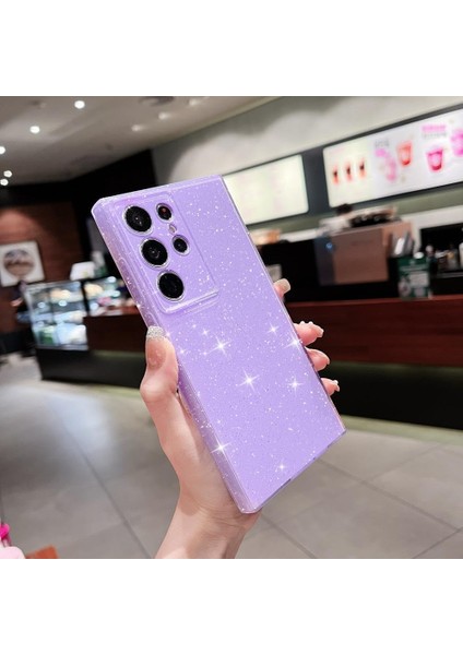 Samsung Galaxy S22 Ultra Uyumlu Kılıf Kamera Korumalı Parlak Işıltılı Simli Yıldızlı Slikon Kapak fiyatları