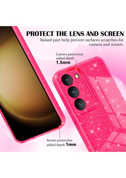 Xiaomi Redmi Note 12 Pro 4g Için Kılıf Kamera Korumalı Parlak Işıltılı Simli Yıldızlı Slikon Kapak indirimleri