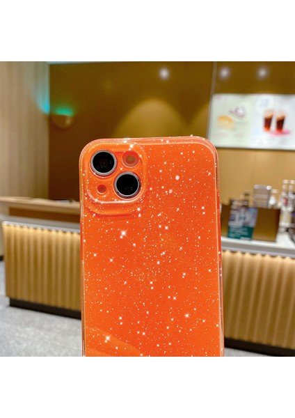 Iphone 15 Plus Uyumlu Kılıf Kamera Korumalı Parlak Işıltılı Simli Yıldızlı Renkli Slikon Kapak modelleri