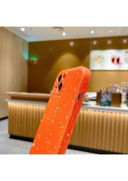Xiaomi Redmi 12C Için Kılıf Kamera Korumalı Parlak Işıltılı Simli Yıldızlı Renkli Slikon Kapak